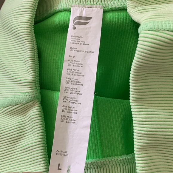 Fabletics High Waisted Seamless Rib Leggings Size Large - Picture 6 of 9